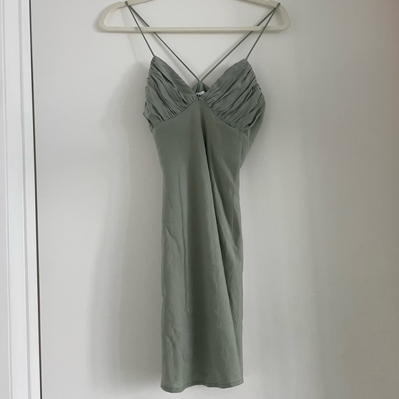 Princess Polly  JESSA MINI DRESS SAGE US 0 - Picture 7 of 8